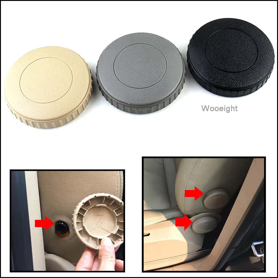 Wooeight Black Beige Gray Front Seat Recline Knob Adjust Handle 1J0881671 For VW Golf MK6 Jetta MK5 Rabbit 2010 2011 2012 2013