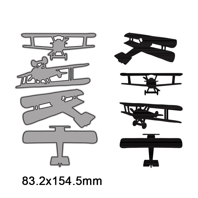 Cutting Dies Airplane Bomber Glider Four Styles For DIY Scrapbooking Embossing Album Paper Cards Dies 2021 New