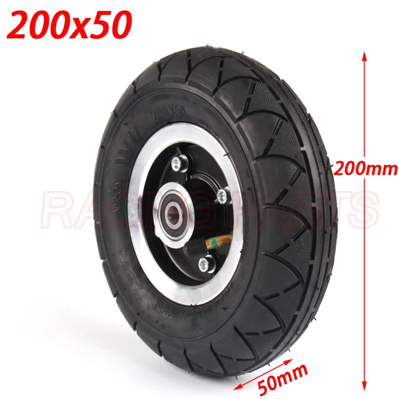 

Electric Scooter Tyre With Wheel Hub 8" Scooter 200x50 Tyre Inflation Electric Vehicle Aluminium Alloy Wheel Pneumatic Tire