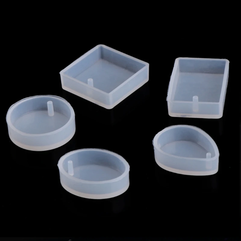 5pcs DIY Silicone Mould Craft Mold For Resin Necklace Jewelry Pendant Making