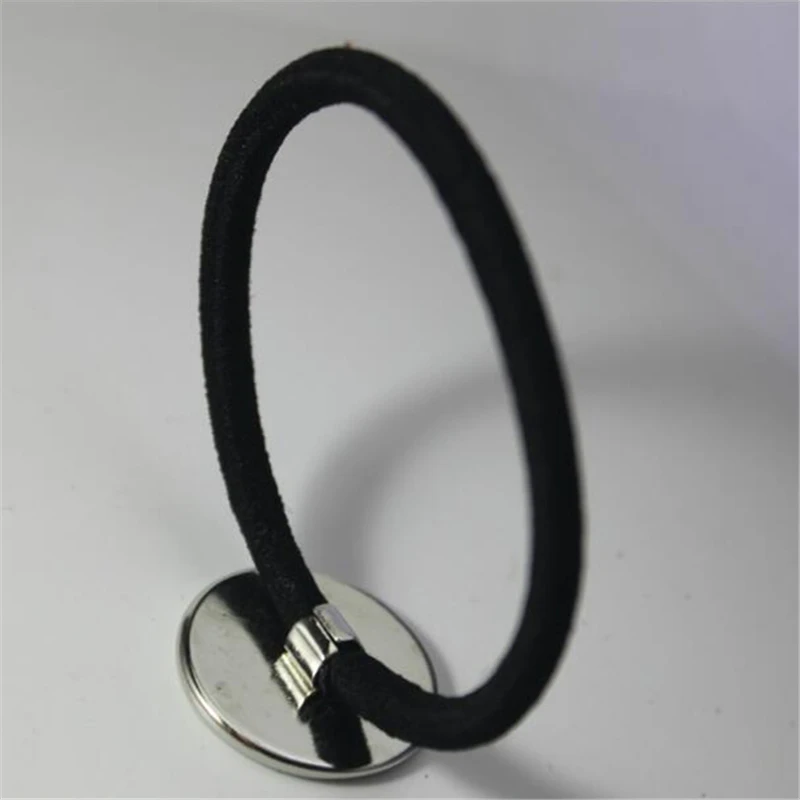 Mode Vrouwen Kinderen Custom Glas Cabochon Hoofdband Hoge Kwaliteit Haarband Zwart Haar Accessoires Elastische Haarbanden