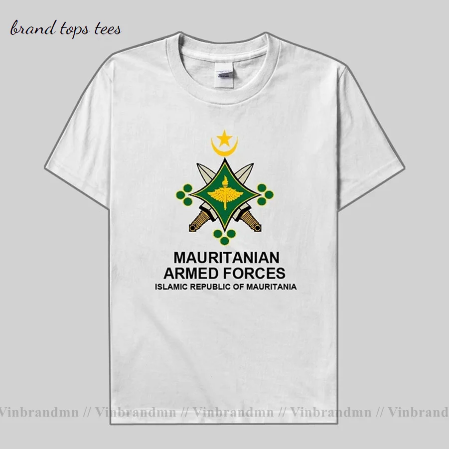 Army Mauritania clothes Short sleeve t-shirt new Tops t shirt mens Military Tactical Army country Fashion summer cotton