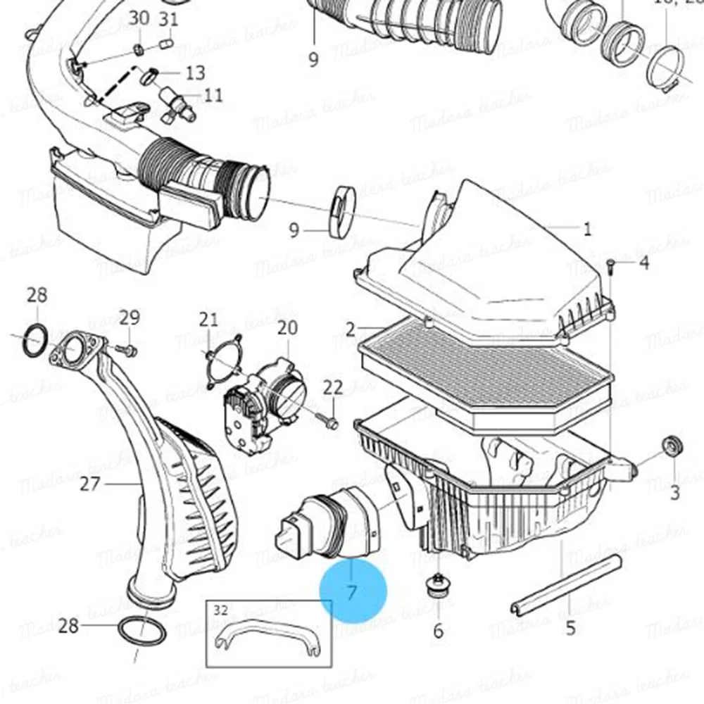 For VOLVO  Air Intake Duct Pipe  For VOLVO   S80 S60 V60 V70 XC60 XC70 30792195 72102648 2007 2008 2009 2010 2011 2012 2013 2014