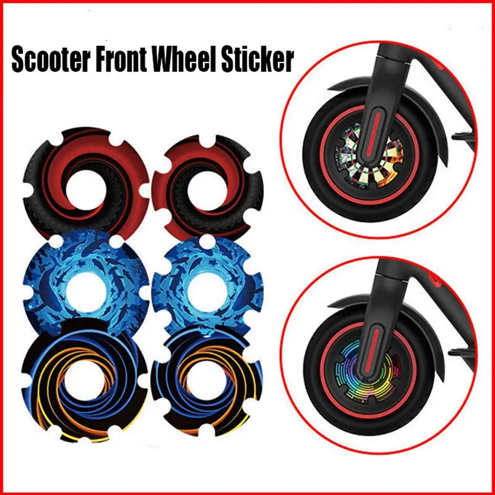 2Pcs/Set High Quality for Xiaomi M365/1s/pro2 PVC Motor Protective Cover Scooter Accessories Shell Kick Front Wheel Sticker