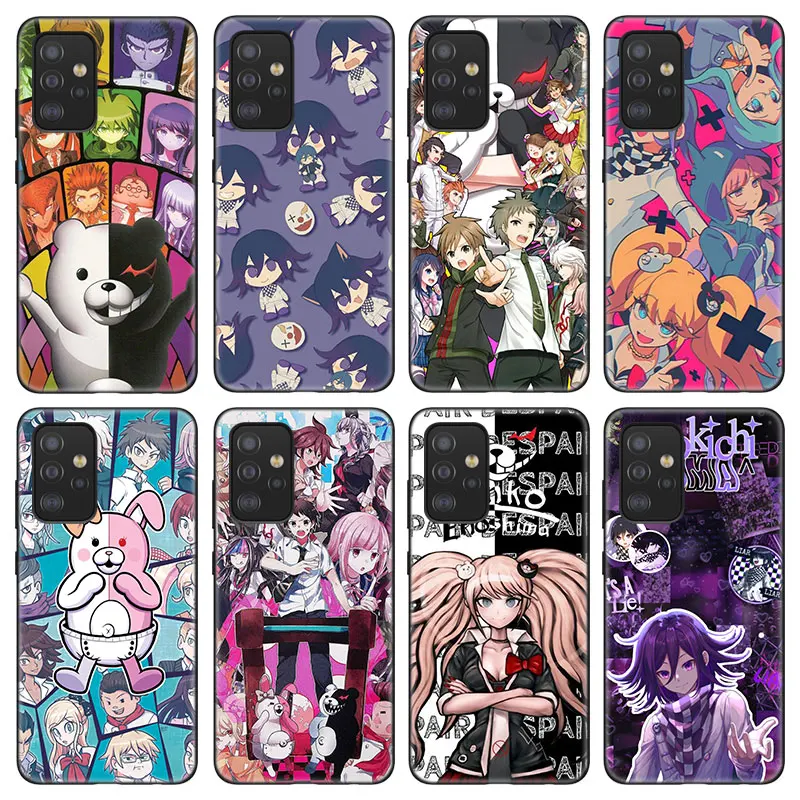 DANGANRONPA Phone Case For Samsung Galaxy A12 A22 A21S A02S A31 A32 A50 A51 A70 A71 A72 A11 A10S A20S A30S A52 S 5G Black Cover