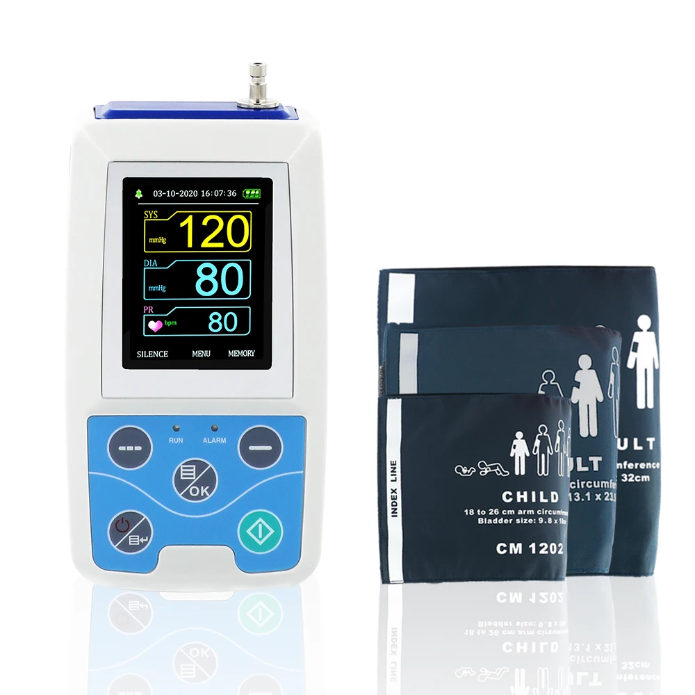 CONTECMED ABPM50 24 Hours Ambulatory Blood Pressure Monitor Holter ABPM Holter with Software(download online)