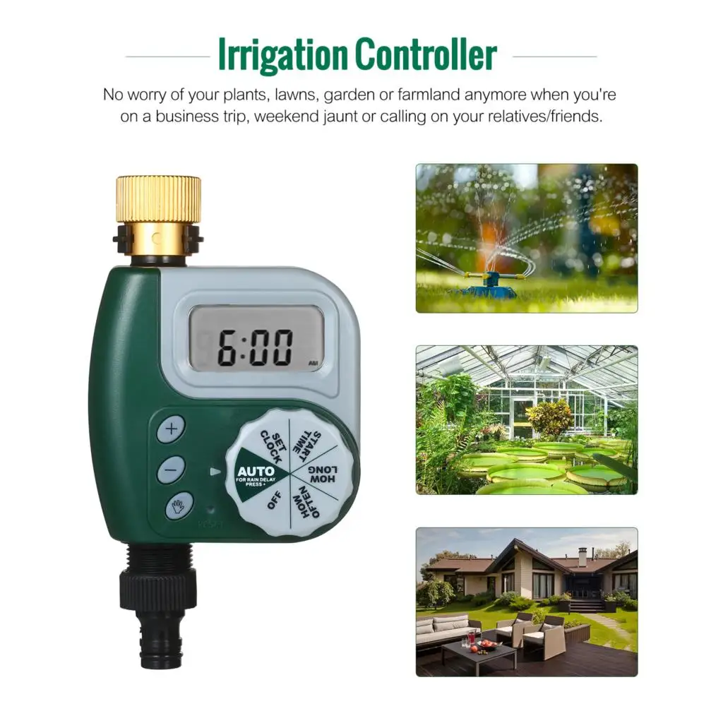 Digital Programmable Water Timer Waterproof Garden Lawn Faucet Hose Timer Automatic Irrigation Controller  Leakpoof Connector