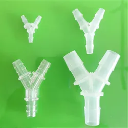 18 Sizes 2.4-19.5mm Equal Y Type Hose Tee Plastic Silicone Tube Water Pipe Connectors S751 Joint Aquarium Parts Drop Shipping