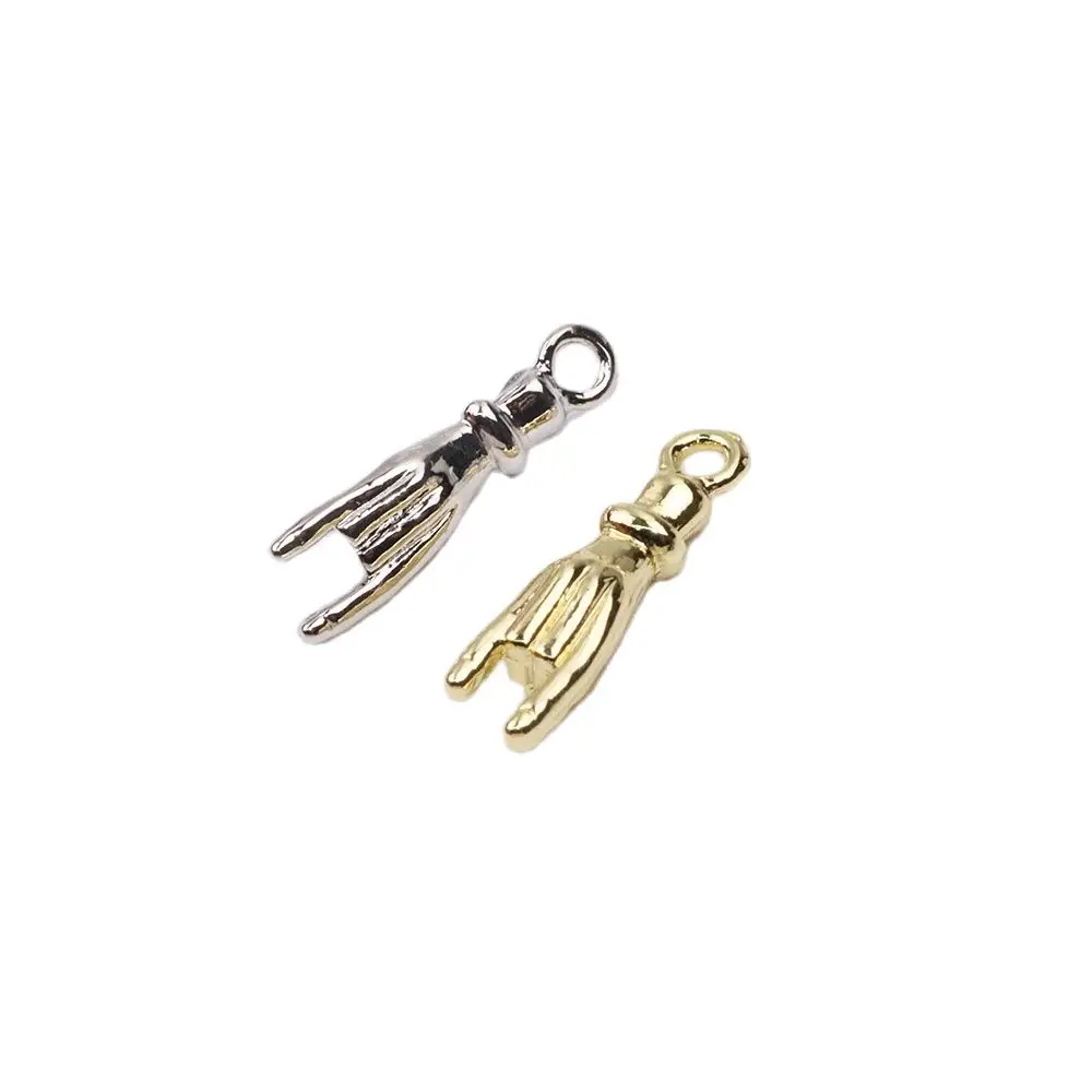 Eruifa 20 sztuk 20*5mm piękne 3D ręcznie biżuteria ze stopu cynku DIY Charms wisiorek kobiety dziewczyna naszyjnik, bransoletka z kolczykami 2 kolory — zdjęcie 6