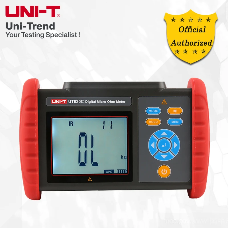 UNI-T UT620C Digital Micro Ohm Meter DC low resistance meter Cable wire/coil/motor resistance tester