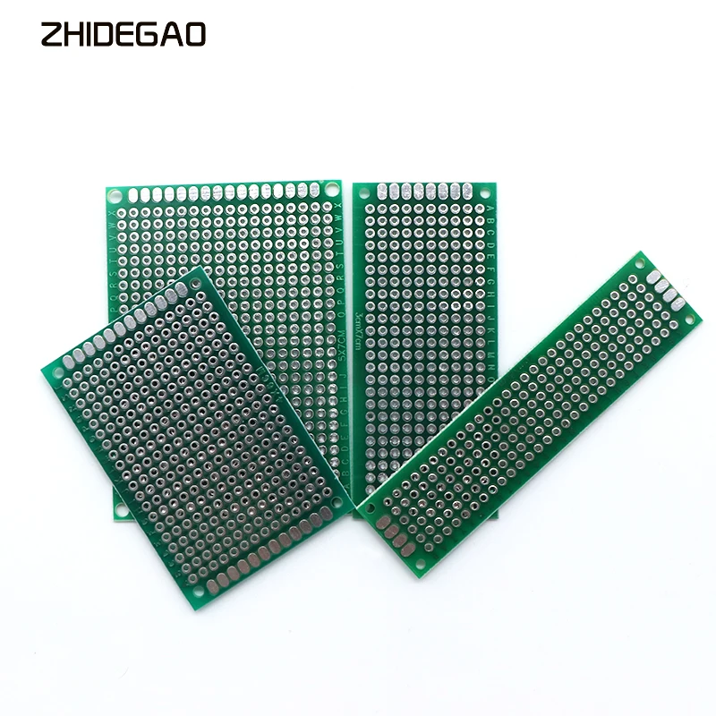4pcs PCB Prototype Board Circuit Protoboard Universal Stripboard Prototyping Veroboard 2X8 3X7 4X6 5X7 Mixed Double Panel
