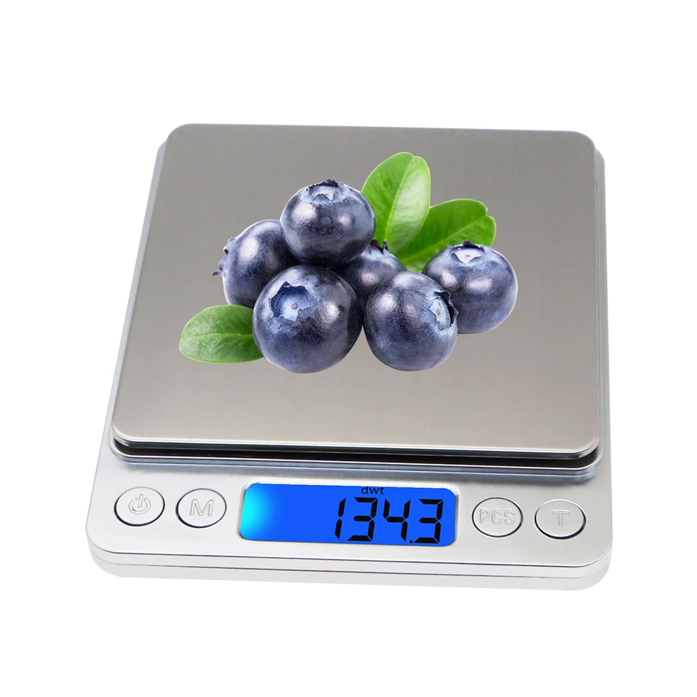 3000g 0.1g LCD Mini Electronic Scale 2kg Kitchen Digital Scales Pocket Platform Jewelry Weighing Balance Scale With 2 Trays