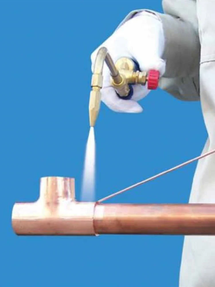 Gas Brazing Torch H01-2 Oxygen Propane Acetylene Liquified Gas for Steel Copper Aluminum Silver Braze Soldering Welding Torch