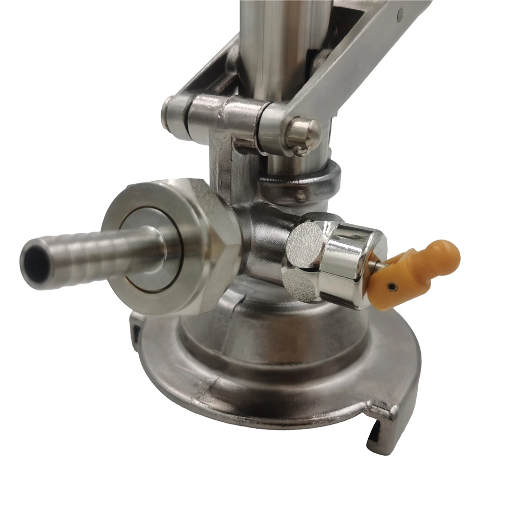 TWELVETAP-Keg Coupler, A-Type, Dispenser, Beer Tap, Safety Pressure Relief Valve, Home Brewing, Stainless Steel Handle