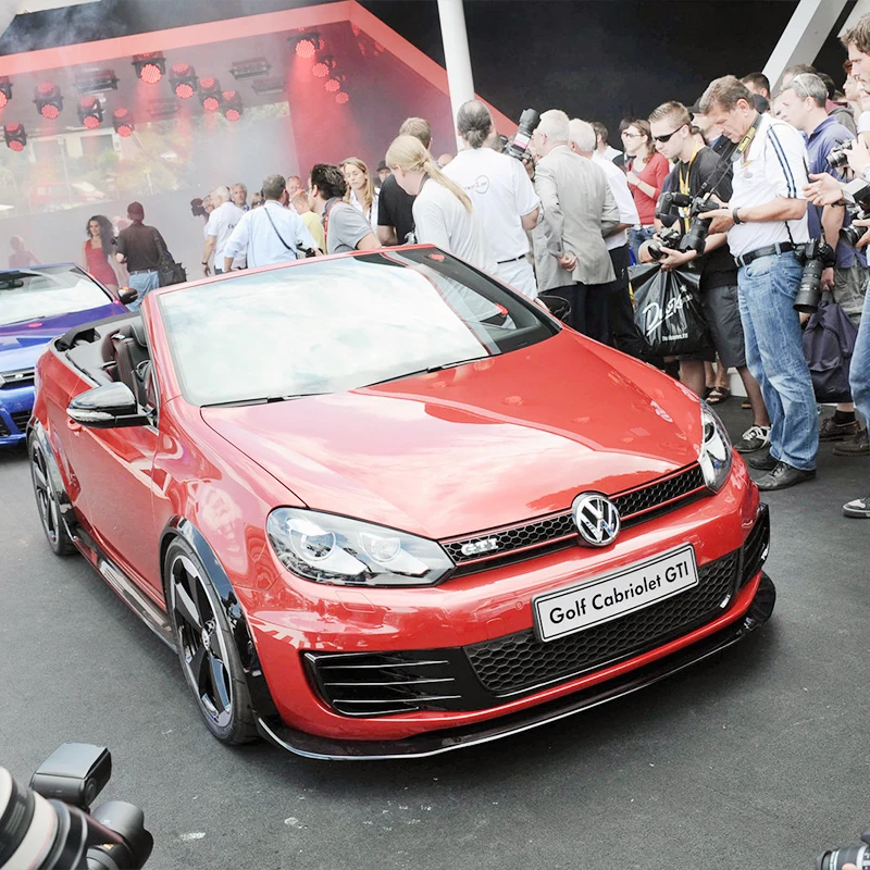 Противотуманные фары для VW Volkswagen Golf 6 MK6 VI GTI R R20 ABS, затеняющие передние противотуманные фары автомобиля, колпачки для бровей, глаз,