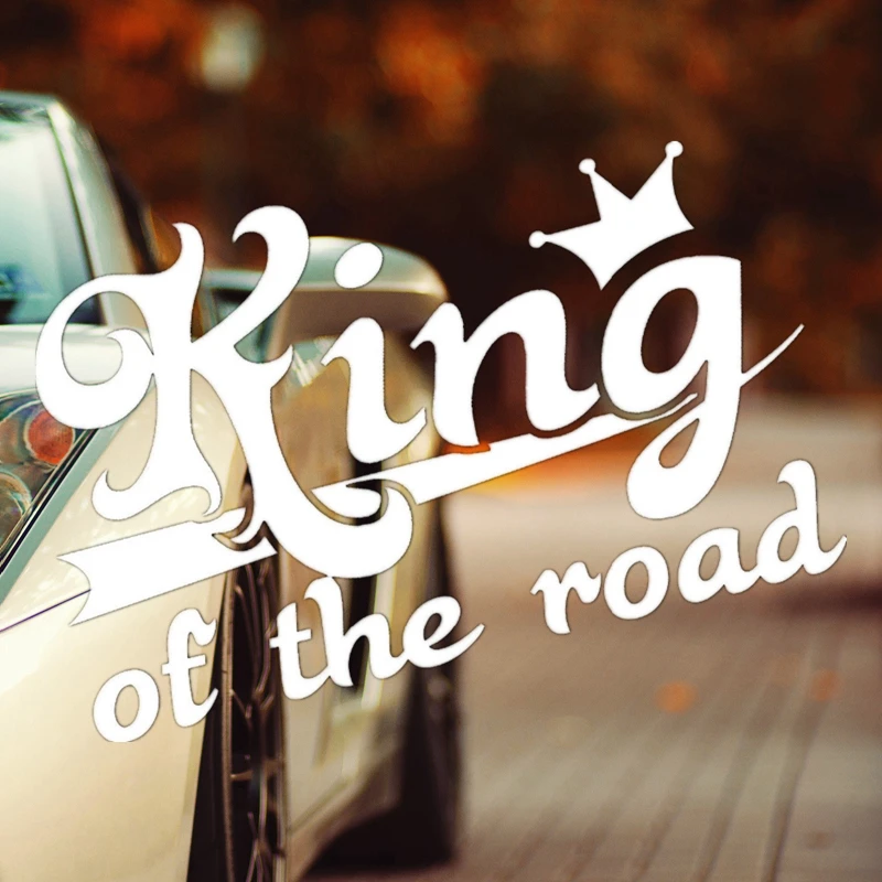 CK2999# king of the road funny car sticker vinyl decal waterproof car auto stickers on car truck bumper rear window