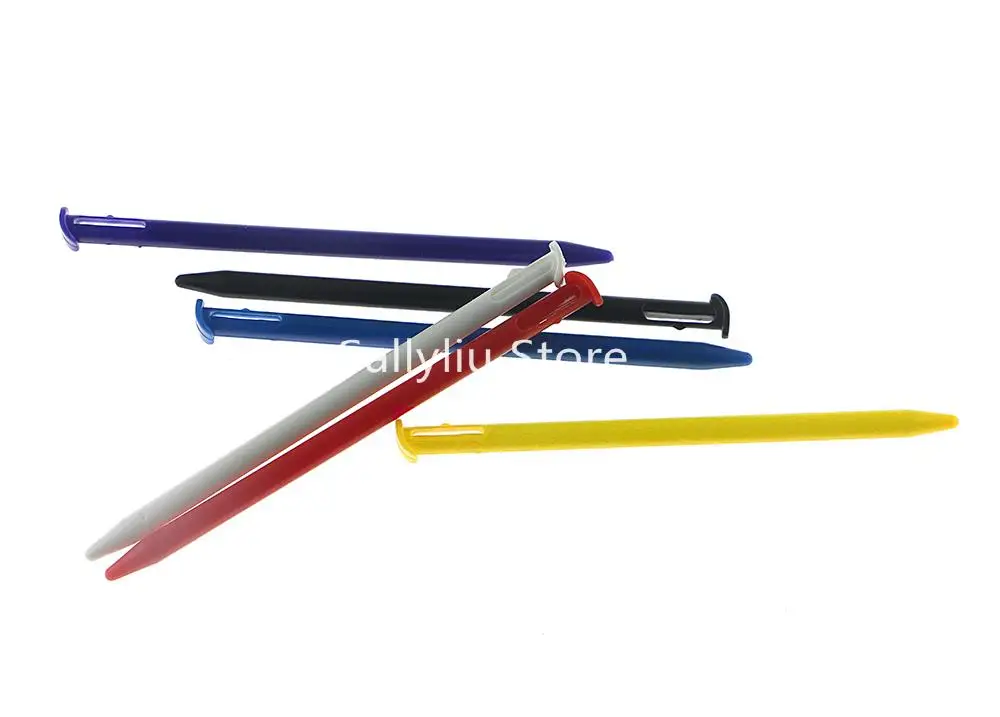 พลาสติกหลายสีหน้าจอสัมผัสสไตลัสปากกาสำหรับนินเทนโดใหม่ 3DS คุณภาพสูง 5 ชิ้น/ล็อต