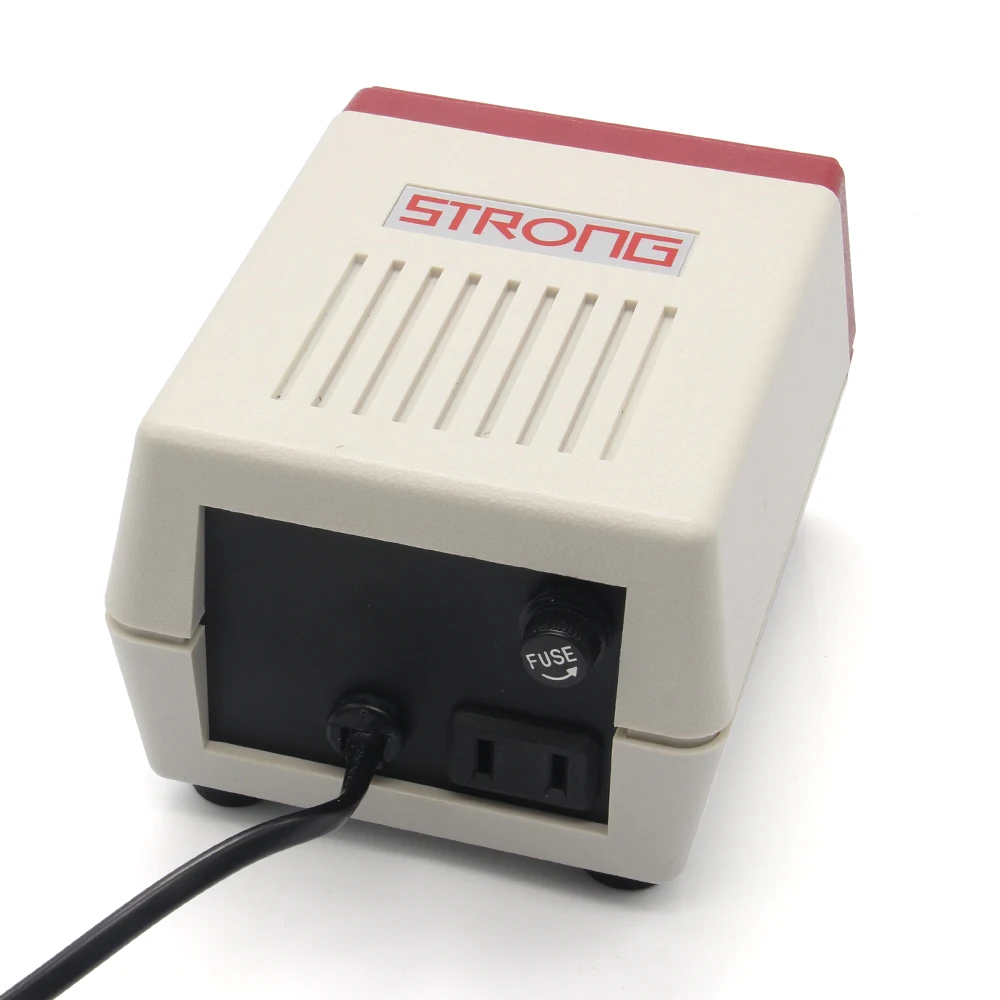 darmowy zestaw wierteł do zdobienia paznokci 35000 obr./min mikrosilnik szczotkowy Strong 204 mocna rękojeść 102L wtyczka EU