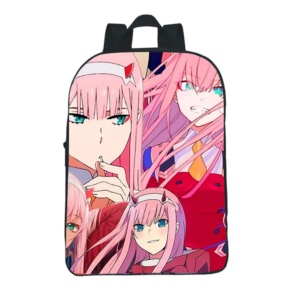 NEW Funny Graphic Print Zero Two Darling In The FranXX  Backpack Men School Bags Women Bag Travel Laptop Bag Girls Backpack