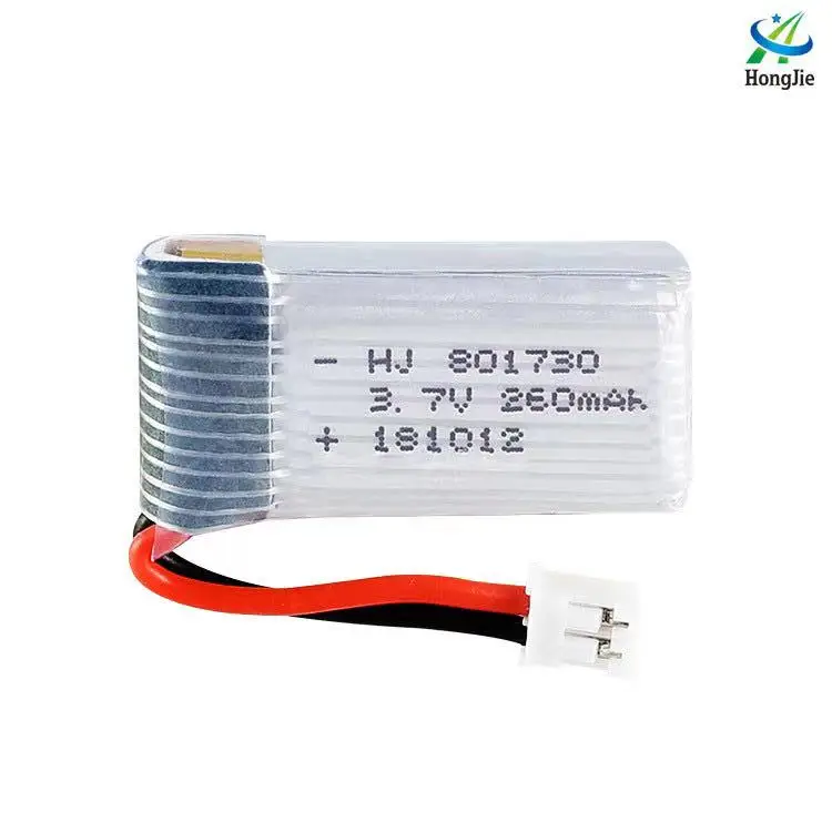 مبيعات المصنع 3.7 فولت 260mAH 20c بطارية الطائرات 801730 H36 ترقية بطارية ليثيوم بقعة عالية الحالية الطائرات اللعب