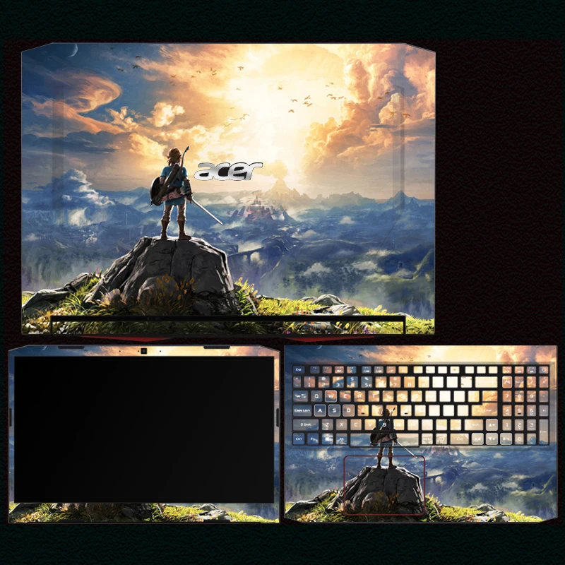 Imagem -06 - Película Protetora Laptop Adesivo para Acer Nitro An51543 An515-45 An51752 An515-55 An515-56 Decal Skins