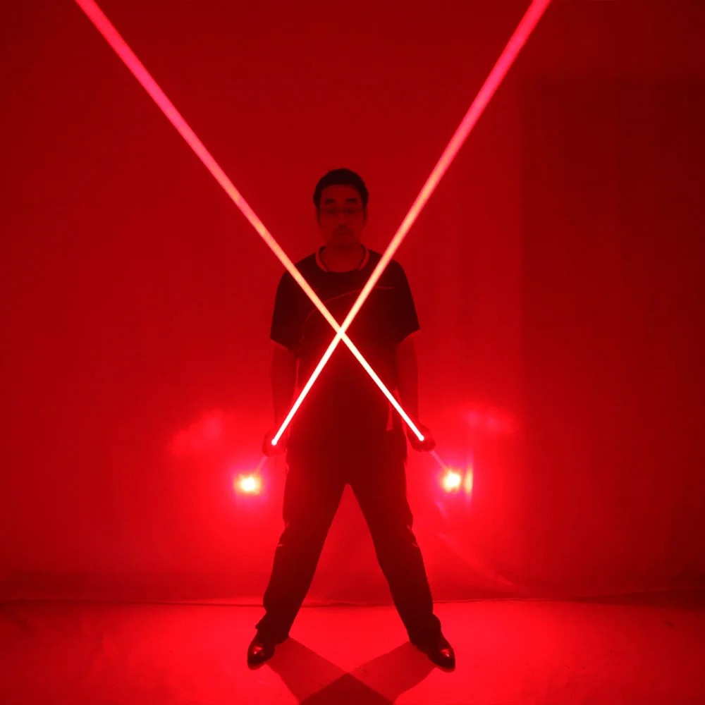 Dual Direction Red Laser Sword for Laser Man Show big beam double headed laser stage performance props