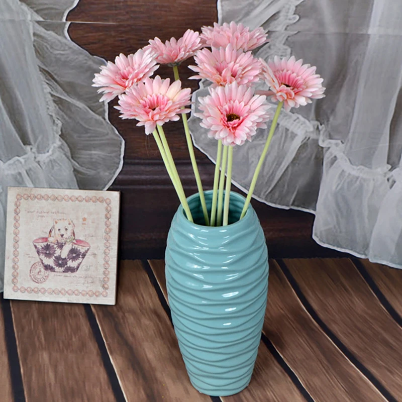 2/5pcs Artificial Flower 10cm Silk African Daisy Coreopsis Gerbera Fake Flower Decor for Home Wedding Luxury Home Decoration