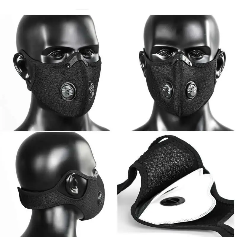 Reusable PM2.5 Respirator Face Mask Mouth Dust Haze Anti Pollution Smoke Allergy