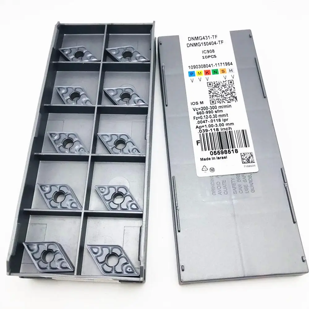 DNMG150404 DNMG150408 TF IC907 IC908 torno externo de metal, piezas de torno CNC, herramienta de torneado DNMG 150404