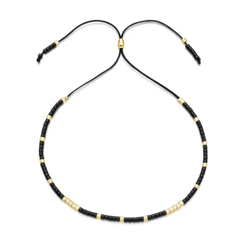Bohemian Adjustable Miyuki Beaded Charm Rope Bracelets & Bangles For Women Handmade Friendship knot Thread Bracelets