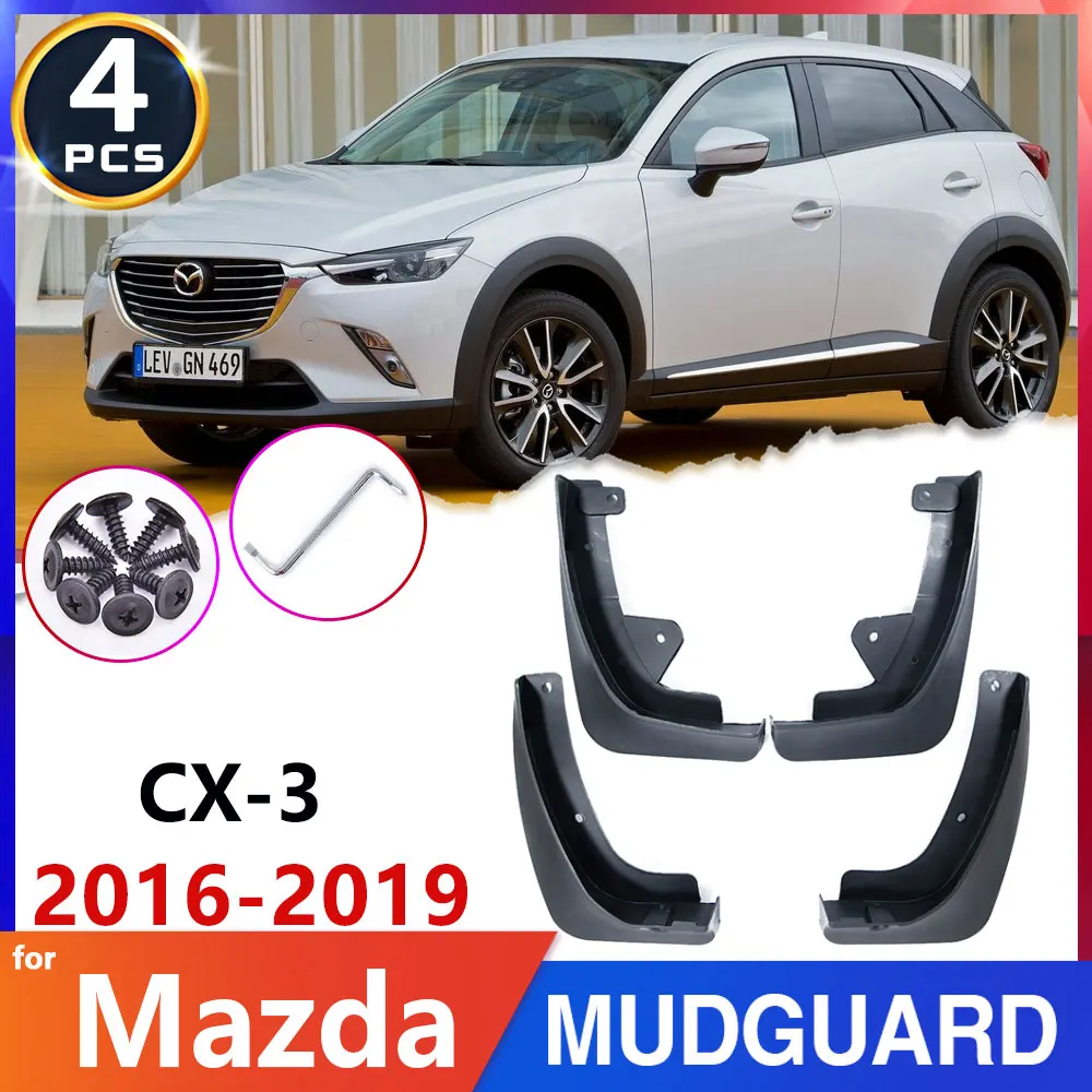 

Car Fender Mud Flaps for Mazda CX-3 2016~2019 2017 2018 CX3 CX 3 Mudflaps Stickers Splash Mud Guards Flap Car Accessories Goods