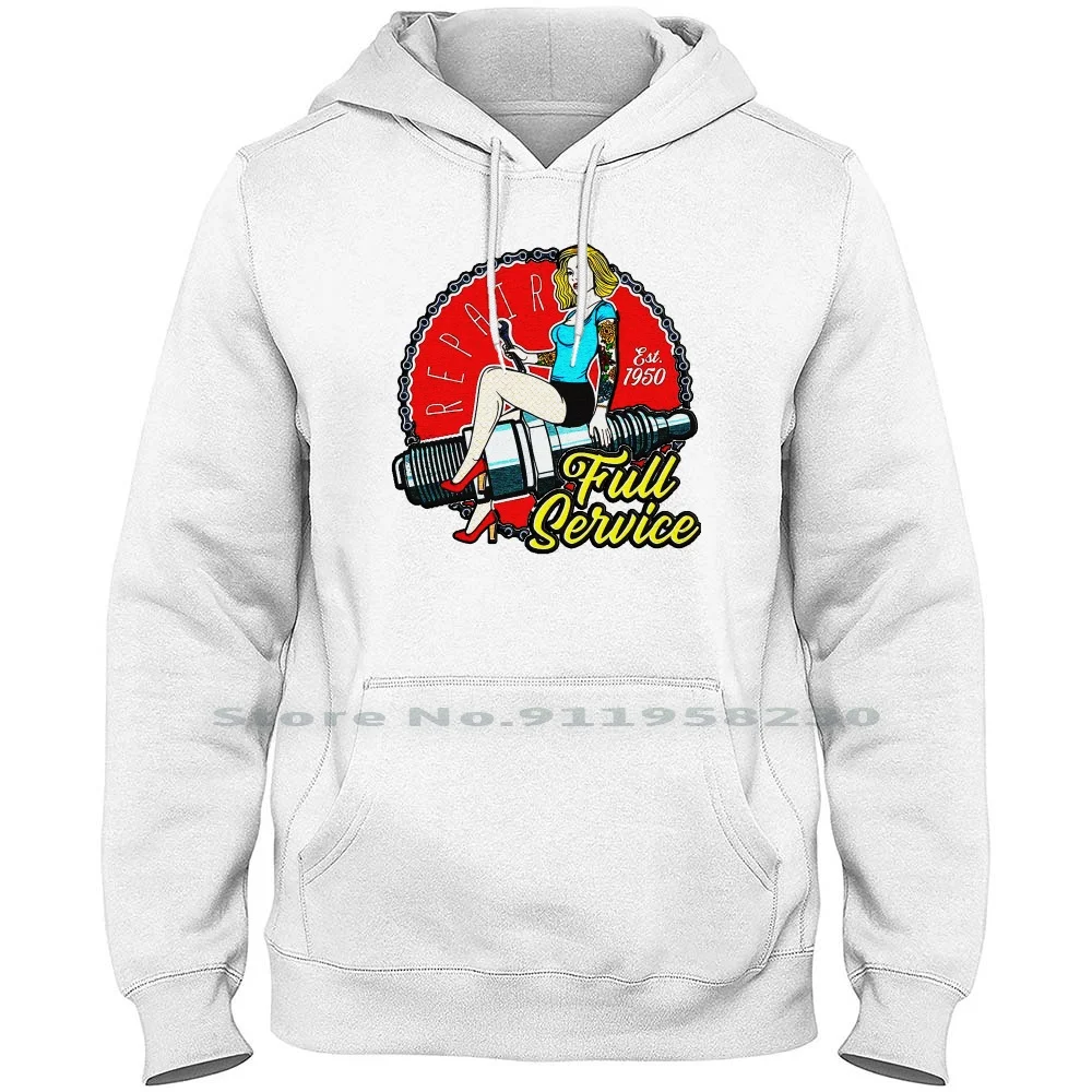 Car Classic Vehicle Hoodie Sweater Cotton Motorcycle Race Car Gasoline Vehicle Classic Garage Class Speed Motor Cycle Line Fuel