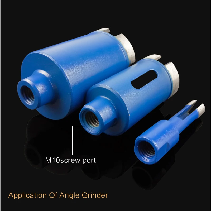 M10 Angle Grinder 6-75mm Blue Diamond Drill Cutter Saw Core Drill Bit Hole Opener For Marble Granite Brick Tile Ceramic Concrete