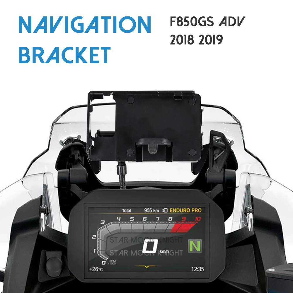 

Motorcycle GPS/SMART PHONE Navigation GPS Plate Bracket Adapt Holder For BMW F850GS ADV F 850 GS Adventure F850 GS 2018 2019