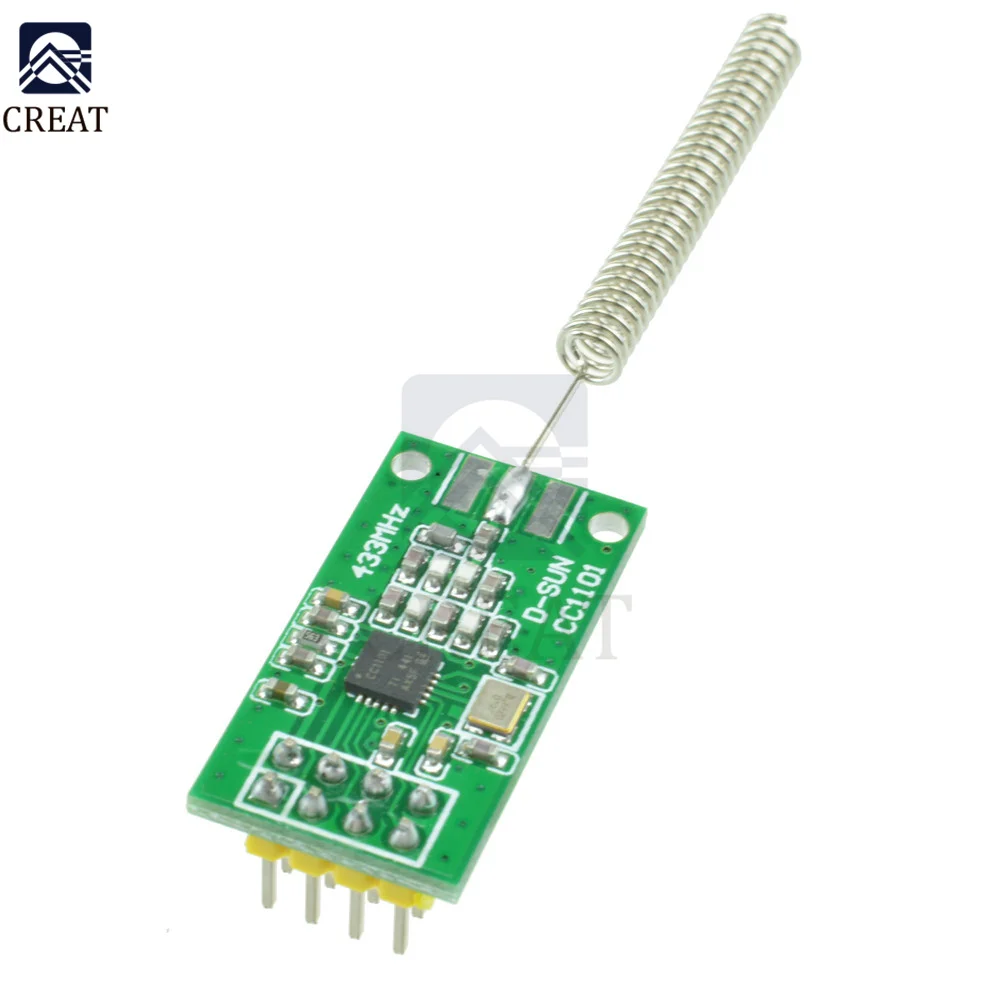 CC1101 Wireless Transceiver Module 433MHz 2500 NRF Distance Transmission Board OOK ASK MSK Modulation Programable Control 2500