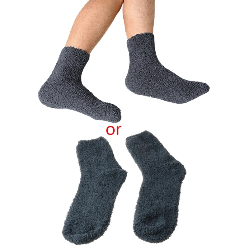 7 Colors Extremely Cozy Cashmere Socks Men Women Winter Warm Sleep Bed Floor Home Fluffy