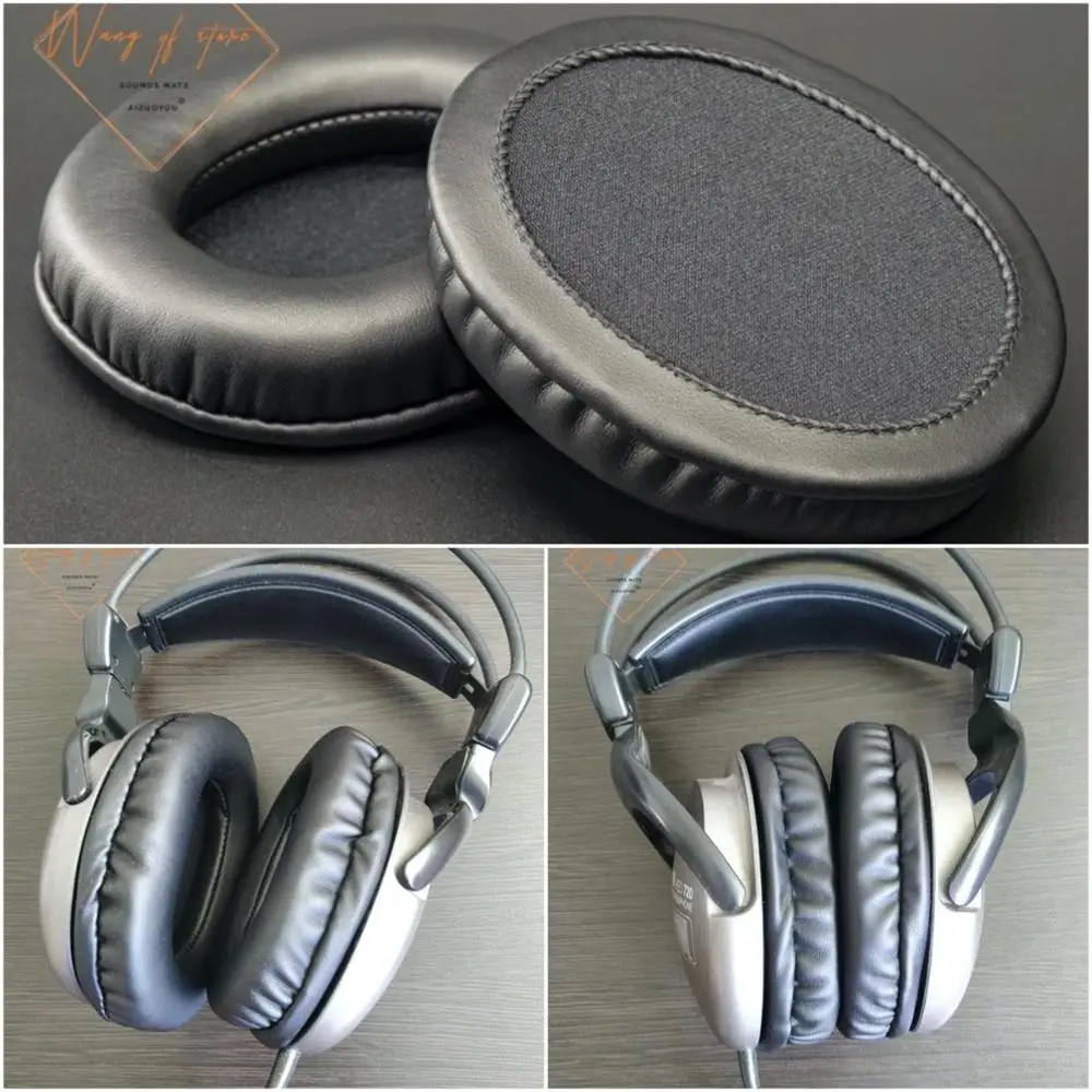 Oval Ellipse Egg Shape Soft Leather Ear Pads Foam Cushion For Thomson HED 720 Headphone Perfect Quality, Not Cheap Version