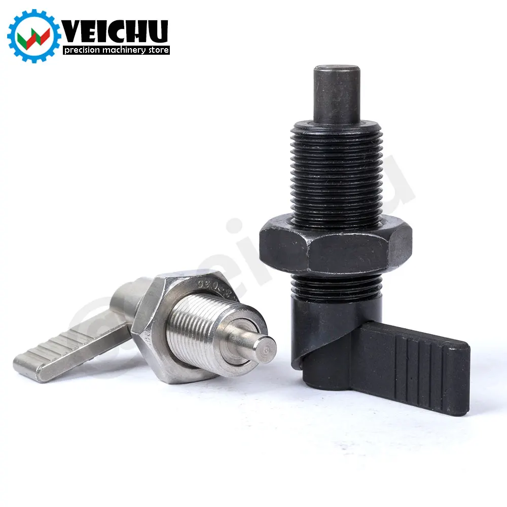 VCN226 L-Shaped Handle Index Bolts Locking And Lacating Pins Indexing Plungers With Grip Fine Thread Lever Nuts