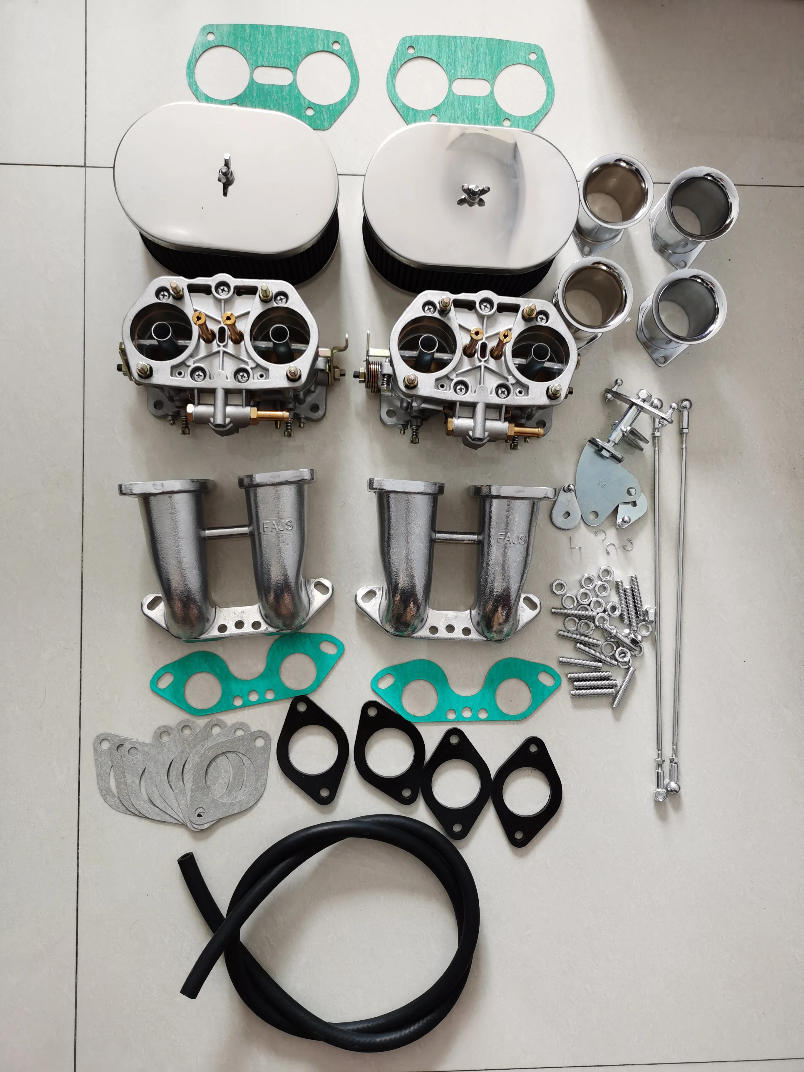 Dupla fajs 40idf carburador para v w tipo 4 fajs hpmx weber idf curto manifold