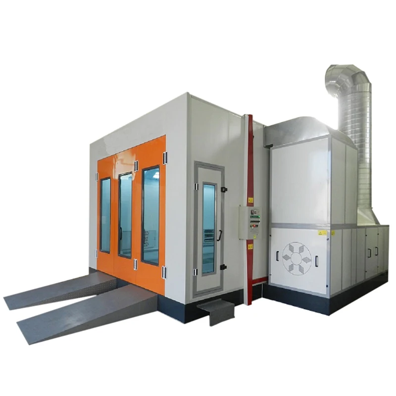 Water Based Paint Spray Baking Booth Automotive Car Room With Electric Infrared Heating CE Approve