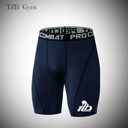 Dry Fit MMA Rashguard męskie rajstopy uciskowe na zewnątrz tenis pole treningowe Fitness Gym Jogging szorty do biegania bielizna