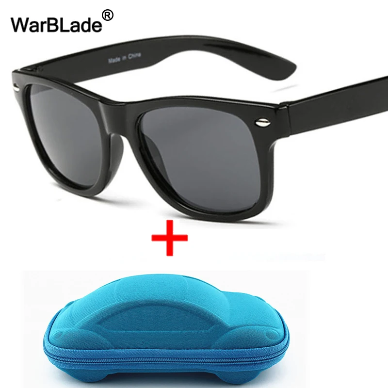 WarBLade Cool Kids Sunglasses Children Anti-uv Sun Glasses Boys Girls Baby Eyeglasses Coating Lens UV 400 Protection With Case