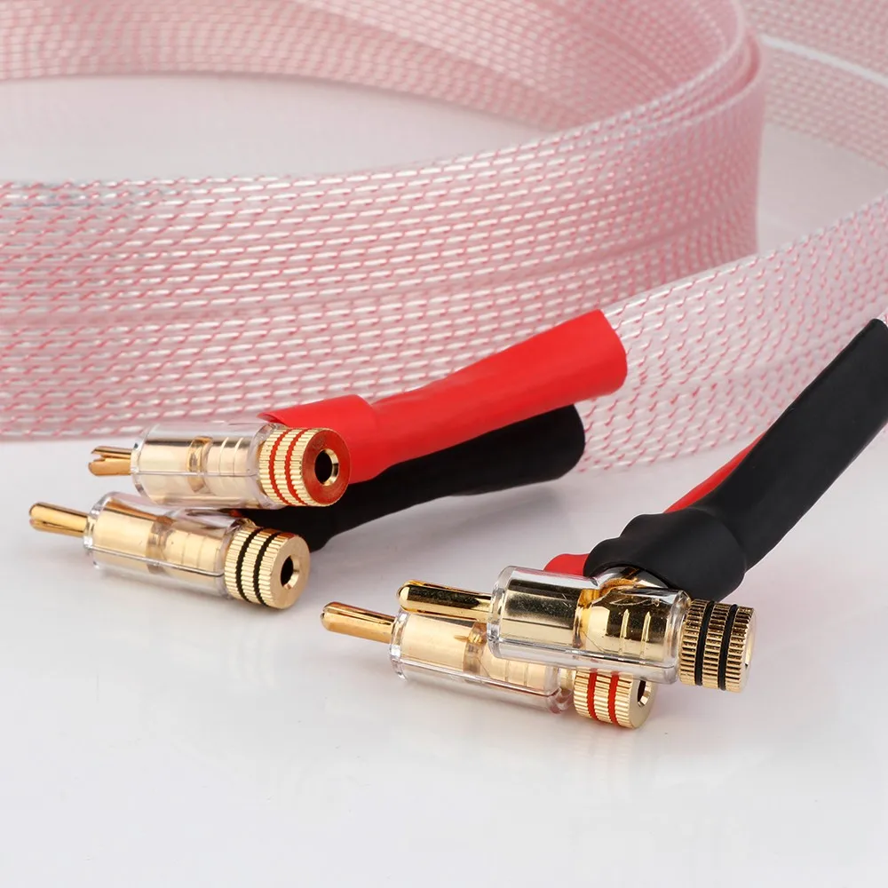 Nordost Valhalla Hifi Speaker Cable OCC Silver Plated Loudspeaker Cable With Gold Plated Lockable Banana/Y-spade Plug