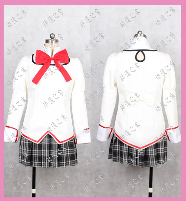 

Magical Girl Kaname Madoka Akemi Homura School Uniform Suit Women Party Halloween Christmas Dress Suit Cosplay Costume
