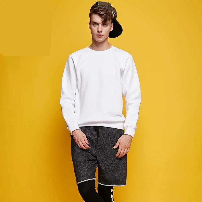 MRMT  2024  Brand Spring New Men's Solid Color Sweatshirts Round Collar Pullover for Male Big Code Long Sleeve Sweatshirt