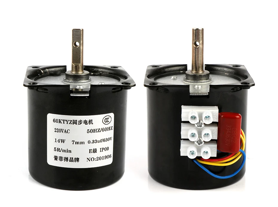 220V AC Synchrone Motor 60KTYZ 60-KTYZ Permanente Magneet Synchrone Motor 220V 2,5 RPM 220V AC Synchrone Motor 60KTYZ 60-KTYZ Permanente Magneet Synchrone Motor 220V 2,5 RPM