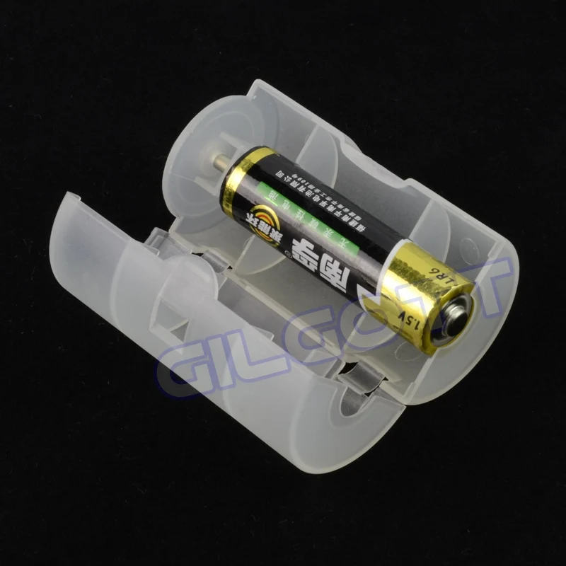 Aa para d tamanho conversor de bateria caso capa adaptador caixa organizador de armazenamento titular