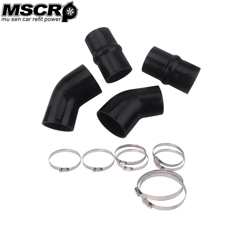 Heavy Duty Upgraded Silicone Intercooler Boot Kit for Dodge Cummins 5.9L Diesel 1994 - 2002 Cooling System Hose with Clamps-1888