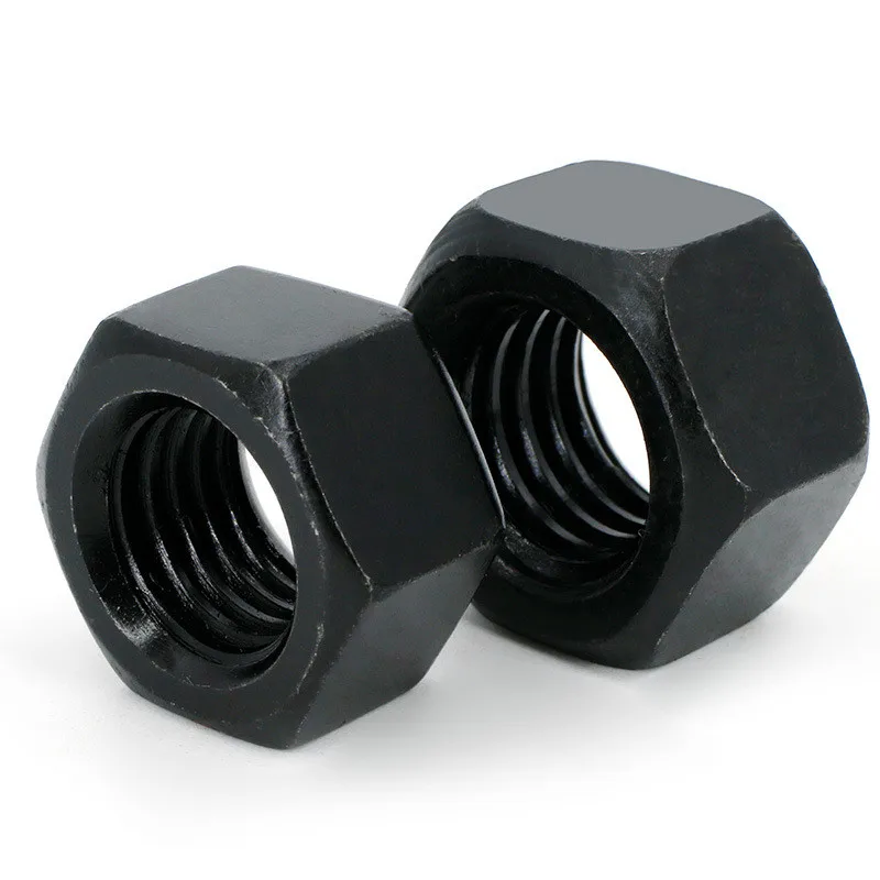 

M6-M48 Black Color Carbon Steel Hex Nuts Grade 8.8 DIN 934 Metric Big Hex Nut M48 M45 M42 M39 M36 M33 M30 M27 M24 M22 M20 M18 M1