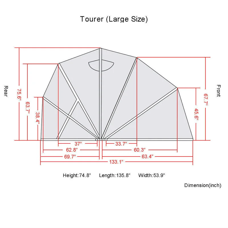 VEVOR Heavy Duty Large Motorcycle Shelter Shed Cover Storage Tent Secure Safe Superior